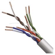   UTP kábel CAT5E PVC, 100m/fólia, vörösréz belső ér, Nylon150D, AWG 24, HDPE, 1000Base-T               S9136