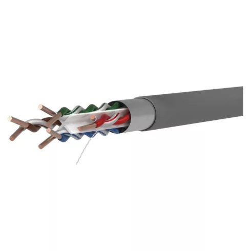 FTP kábel CAT6 PVC, 305m/doboz, vörösréz belső ér, Nylon 150D, AWG 23, HDPE, 100 Base-TX              S9231