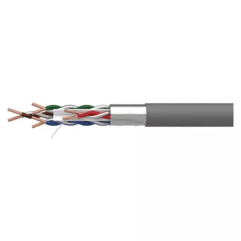 FTP kábel CAT6 PVC, 305m/doboz, vörösréz belső ér, Nylon 150D, AWG 23, HDPE, 100 Base-TX              S9231
