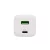 USB hálózati szupergyors töltő, 65W, USB-A+USB-C aljzat, QC+PD+PPS gyorstöltés, GaN technológia, HSO  SA65PPS