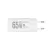USB hálózati szupergyors töltő, 65W, USB-A+USB-C aljzat, QC+PD+PPS gyorstöltés, GaN technológia, HSO  SA65PPS