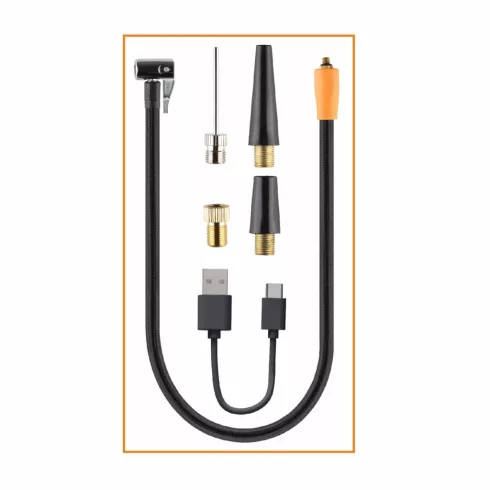 Digitális légkompresszor (3-150PSI), powerbank, LED lámpa, tölthető, tartozékok, tárolózsák, HSO      SAAP6