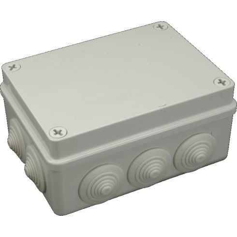 Kötődoboz S-BOX X06 gumimembránnal, 10 x Pg21, 150x70x110 mm, IP55                                    SBOX306