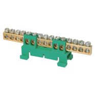   Összekötő sorkapocs, 15 hüvelykapocs, zöld, 61A, 660V                                                 SEZ15Z