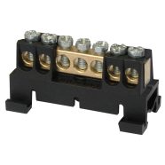   Összekötő sorkapocs, 7 hüvelykapocs, fekete, 61A, 660V                                                SEZ7C