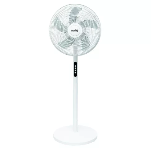 Álló ventilátor, 50 W, 40 cm lapátátmérő, 3 fokozat, oszcillálás funkció, fej dönthető, fehér, HSO    SF16C