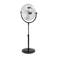   Álló fém ventilátor, 45cm lapátátmérő (fém), 110W, állítható magasság (116-147cm), 3 fokozat, HSO     SFI45H