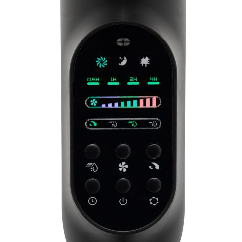 Álló párásító ventilátor, 75W, 3 fokozat, 40 cm lapátátmérő, oszcillálás, időzítő, HSO                SFM43BK