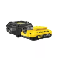   STANLEY FATMAX V20 18V STARTER KIT - 1db 2.0 Ah Li-Ion akkumulátor + 1,25 A töltő                     SFMCB10D1-QW