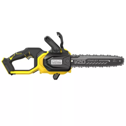 18V STANLEY FATMAX V20 szénkefe nélküli láncfűrész 12''/30 cm, akku nélkül                            SFMCCS730B-XJ