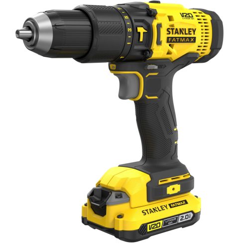 STANLEY FATMAX 18 Volt-os V20 akkumulátoros ütvefúró/csavarozó, akkuval                               SFMCD711D22-Q