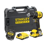   STANLEY FATMAX V20 kefementes fúró-csavarozó, 2x2Ah akkuval,töltővel, 1900ford./perc, 60Nm, kofferbe  SFMCD714D2T-Q
