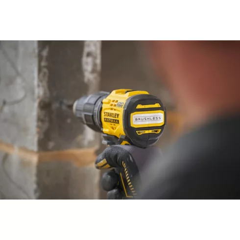 STANLEY FATMAX V20 kefementes ütvefúró-csavarozó,2x2Ah akkuval,töltővel,100db-os készlettel,hordtásk  SFMCD716D2A-Q