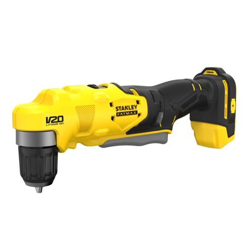 STANLEY FATMAX 18 Volt-os V20 akkumulátoros derékszögű fúrógép, akku nélkül                           SFMCD750B-XJ