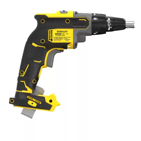 STANLEY V20 kefementes gipszkarton csavarozó, akkumulátor nélkül, 4400ford./perc                      SFMCF600B-XJ