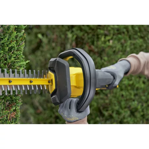 STANLEY FATMAX V20 sövényvágó, 2Ah akkuval,töltővel, 50cm vágóél, edzett acél pengék, kiegészítő fog  SFMCHT650M1-Q