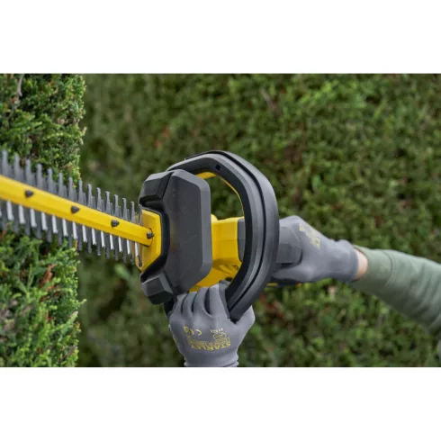 STANLEY FATMAX V20 sövényvágó, akkumulátor nélkül, 55cm vágóél, edzett acél pengék, kiegészítő fogan  SFMCHT655B-XJ