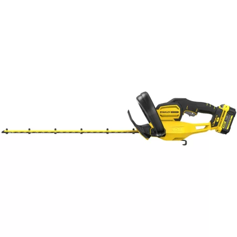 STANLEY FATMAX V20 sövényvágó, 4Ah akkuval,töltővel, 55cm vágóél, edzett acél pengék, kiegészítő fog  SFMCHT655M1-Q