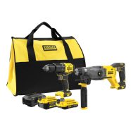   STANLEY FATMAX V20 COMBO SFMCD715 + SFMCH900 + 1×2AH + 1x4AH + töltő 2A + hordtáska                   SFMCK216MDS-Q