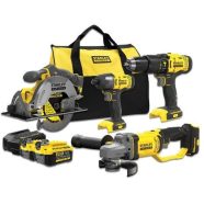   STANLEY FATMAX 18V COMBO SFMCD711 + SFMCF800 + SFMCS500 + SFMCG400                                    SFMCK469M2-QW