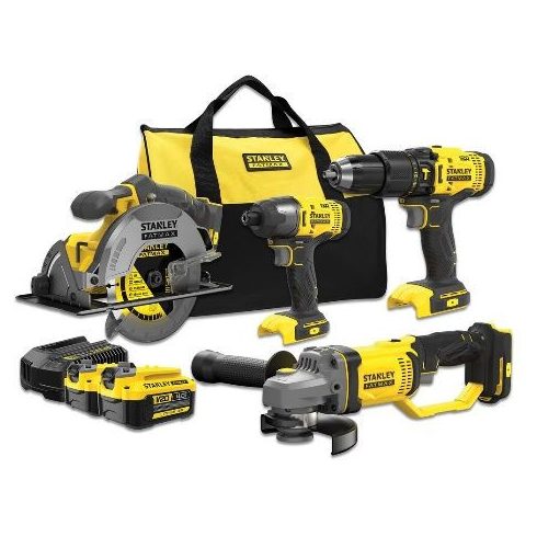 STANLEY FATMAX 18V COMBO SFMCD711 + SFMCF800 + SFMCS500 + SFMCG400                                    SFMCK469M2-QW