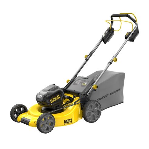 STANLEY FATMAX 54 Volt-os V60 akkumulátoros kefementes önjáró fűnyíró 51cm                            SFMCMS2653B-X