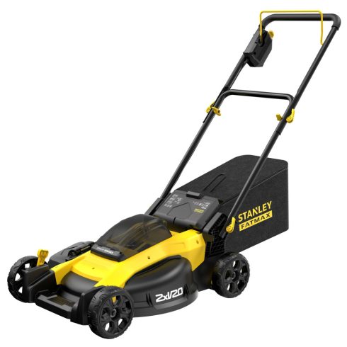 STANLEY FATMAX 18 Volt-os V20 akkumulátoros kefementes fűnyíró 51cm, akku nélkül                      SFMCMW2651B-X