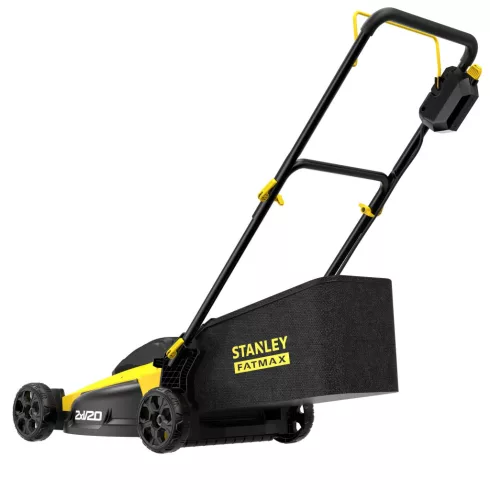 STANLEY FATMAX 18 Volt-os V20 akkumulátoros kefementes fűnyíró 51cm, akku nélkül                      SFMCMW2651B-X