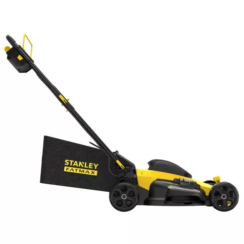 STANLEY FATMAX 18 Volt-os V20 akkumulátoros kefementes fűnyíró 51cm, akku nélkül                      SFMCMW2651B-X