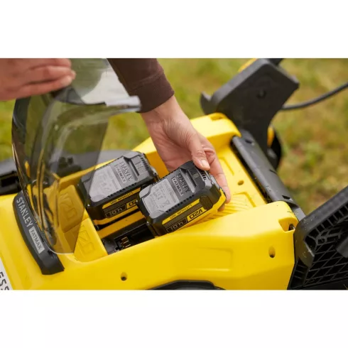 STANLEY FATMAX 18 Volt-os V20 akkumulátoros kefementes fűnyíró 51cm                                   SFMCMW2651M-Q