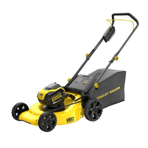 STANLEY FATMAX 54 Volt-os V60 akkumulátoros kefementes fűnyíró 51cm                                   SFMCMW2653B-X