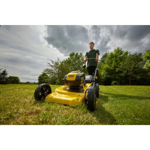 STANLEY FATMAX 54 Volt-os V60 akkumulátoros kefementes fűnyíró 51cm                                   SFMCMW2653B-X