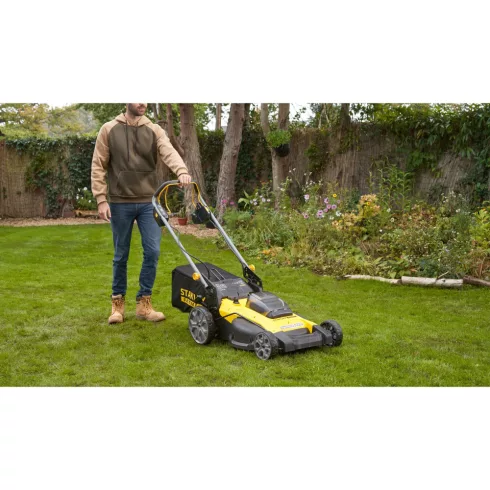 STANLEY FATMAX V20 önjáró akkumulátoros fűnyíró, akkuval, kefe nélküli                                SFMCMWS251M-Q