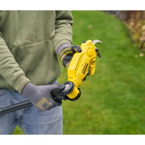 STANLEY FATMAX V20 magassági metszőolló, akkumulátor nélkül, max.2,4m hossz, max.32mm ágvastagság     SFMCPP632B-XJ