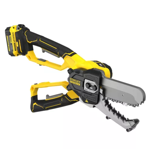 STANLEY FATMAX V20 aligátor ágvágó fűrész, 4Ah akkuval,töltővel, 15cm vezetőlemez, max.10cm ágvastag  SFMCPS515M1-Q
