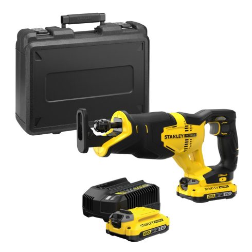 STANLEY FATMAX 18 Volt-os V20 akkumulátoros kétsebességes kardfűrész                                  SFMCS310D2K-Q