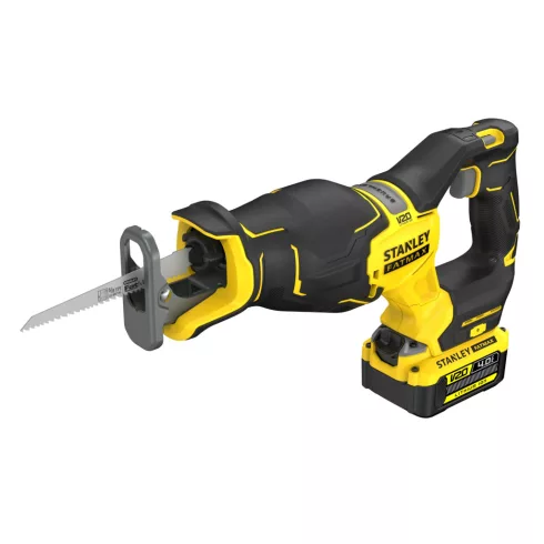 STANLEY FATMAX V20 orrfűrész, kefementes, 2300/3200 ford/perc, LED, 4Ah akkuval, töltővel, ProStack   SFMCS311M1T-Q