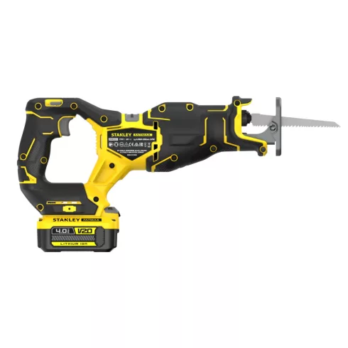 STANLEY FATMAX V20 orrfűrész, kefementes, 2300/3200 ford/perc, LED, 4Ah akkuval, töltővel, ProStack   SFMCS311M1T-Q