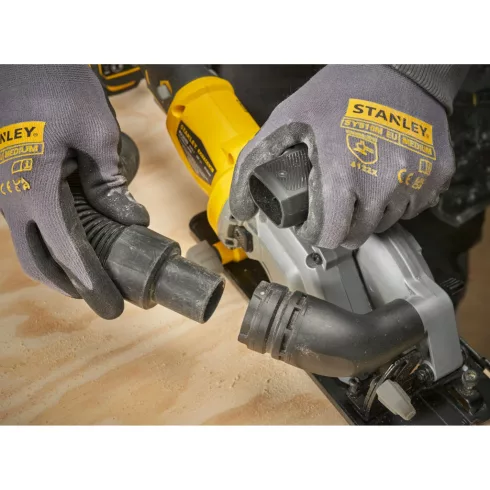 STANLEY FATMAX V20 kefementes körfűrész, 115mm, akku nélkül, 4500 ford./perc,38mm vágás,láb 45-fokba  SFMCS515B-XJ