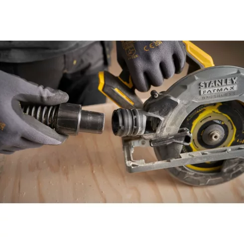 STANLEY FATMAX V20 kefementes körfűrész, sín kompatibilis,4Ah akkuval,töltővel,190mm,57-fok,kofferbe  SFMCS551M1K-Q