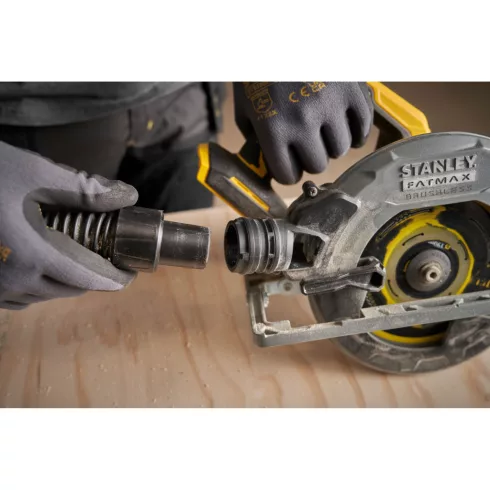 STANLEY FATMAX V20 körfűrész, kefementes,sín kompatibilis,4Ah akkuval,töltővel,190mm,57-fok,ProStack  SFMCS551M1T-Q