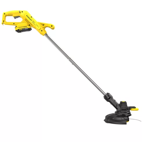 STANLEY V20 fűszegélynyíró, 4Ah akkuval, töltővel, 25cm vágási szélesség, 9000ford./perc              SFMCST925M1-Q