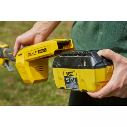 STANLEY FATMAX 54 Volt-os V60 akkumulátoros kefementes fűszegélynyíró 33cm                            SFMCSTB963B-X