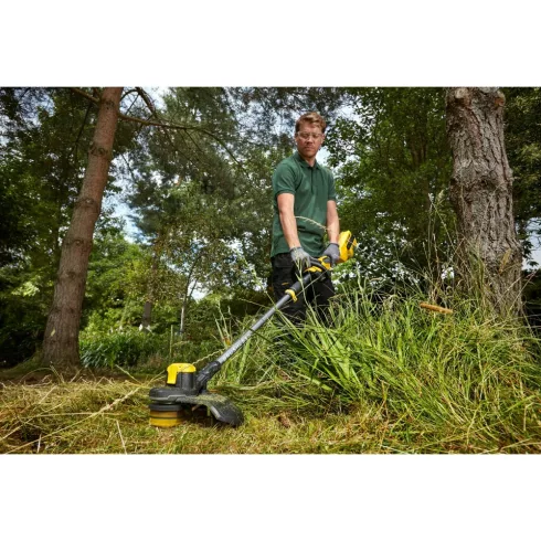STANLEY FATMAX 54 Volt-os V60 akkumulátoros kefementes fűszegélynyíró 33cm                            SFMCSTB963B-X