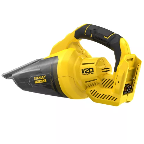STANLEY FATMAX 18 Volt-os V20 akkumulátoros kézi porszívó, akku és töltő nélkül                       SFMCVH001B-XJ