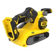   STANLEY FATMAX 18 Volt-so V20 akkumulátoros, kefe nélküli szalagcsiszoló, akku és töltő nélkül        SFMCW223B-XJ