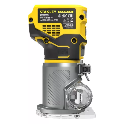 STANLEY FATMAX V20 akkumulátoros felsőmaró, akku nélkül, kefe nélküli                                 SFMCW400B-XJ