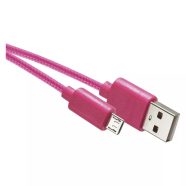   USB 2.0 kábel A dugó-mikro B dugó 1m rózsaszín                                                        SM7006P