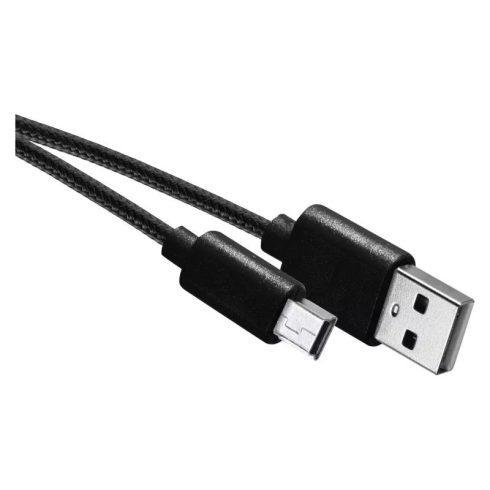 USB 2.0 kábel A dugó-mini B dugó 2m fekete                                                            SM7009BL