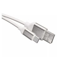  USB 2.0 kábel A dugó-C dugó 1m fehér                                                                  SM7025W